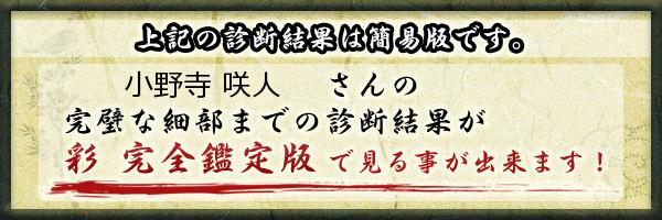 小野寺 咲人さんの診断結果 姓名判断 彩