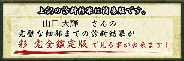 山口 大輝さんの診断結果 姓名判断 彩