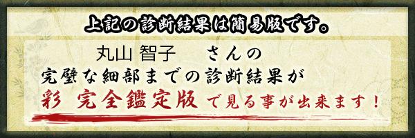 丸山 智子さんの診断結果 姓名判断 彩