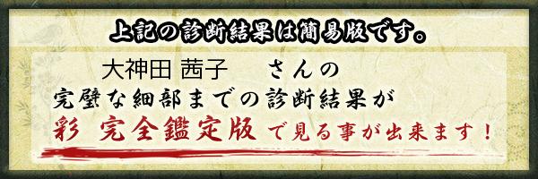 大神田 茜子さんの診断結果 姓名判断 彩