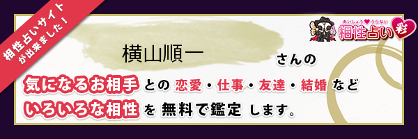 横山 順一さんの診断結果 姓名判断 彩