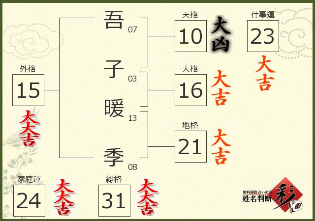 診断結果画像