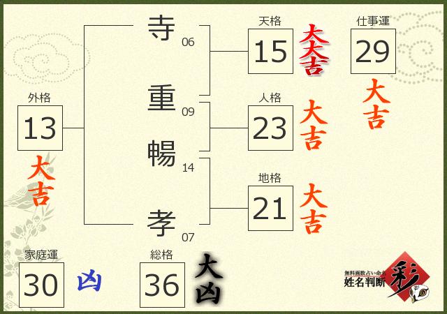 診断結果画像