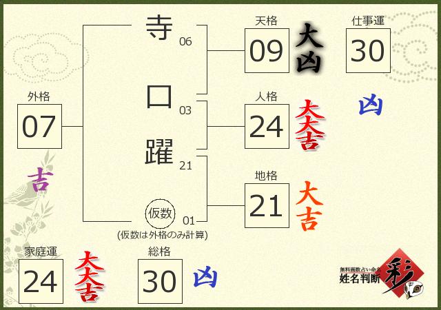 診断結果画像
