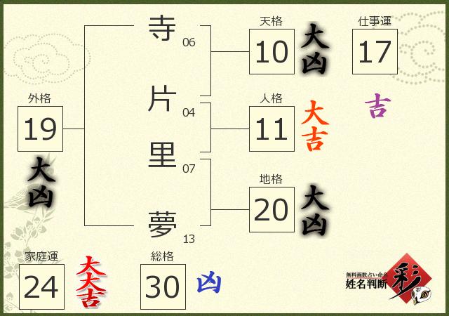 診断結果画像